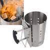 Charcoal Chimney Starter, Barbecue Camping Charcoal Grill Stainless Steel Portable Efficient Charcoal Starter Barrel for Barbecue Camping Picnic, Char