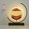 Chinese Landscape Flowing Sand Lamp: Creative Hourglass Decor for Desk, Living Room, Bedroom, or Wine Cabinet.