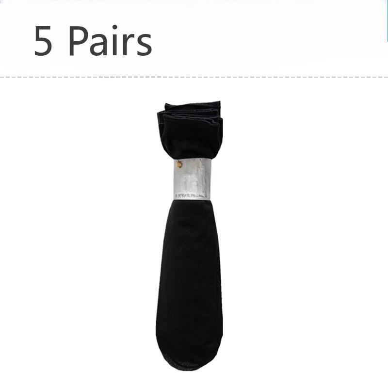 

10 пар мужских летних тонких коммерческих дышащих носков из ледяного шелка, антибактериальных, против запаха 10 Pairs чёрный