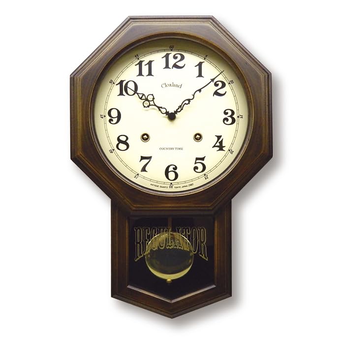 Santell Japanese Antique Pendulum Clock (Octagonal) QL624