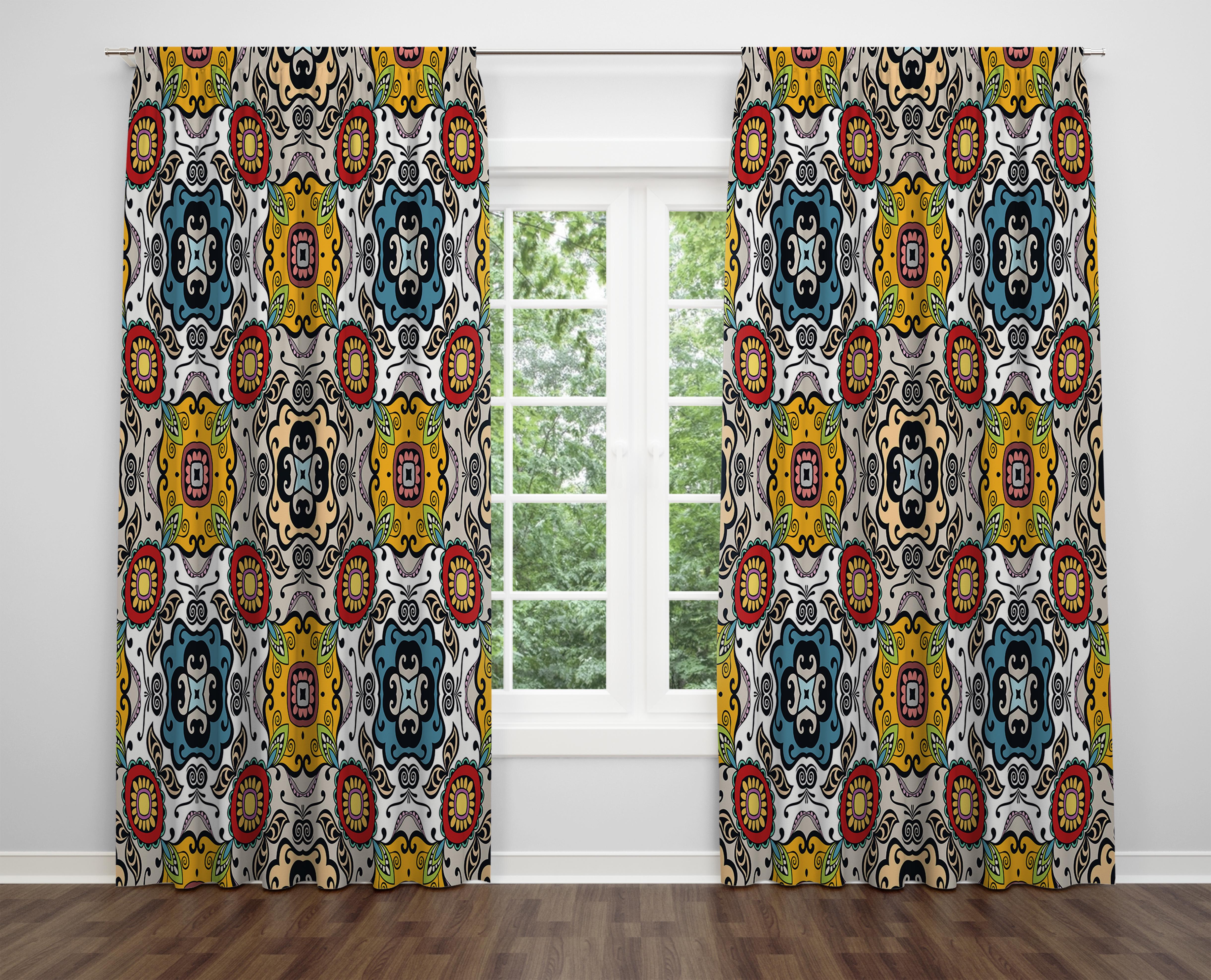 

Декоративний дизайн, високоякісна бавовняна тканина, ви можете вибрати одну або подвійну фіранку з крила 1 piece різнокольоровий