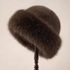 Plush cap, leopard print thermal hat, children's winter thickened cold protection, small ear protection, fisherman's hat, versatile commuter hat