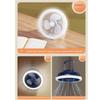 Adjustable Ceiling Fan with LED Lamp Remote Control Portable Air Cooler LED Lantern Fan  Table Top