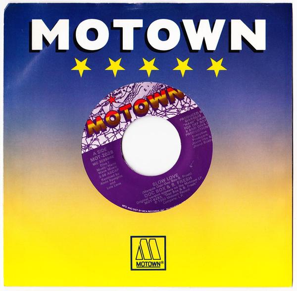 

7inch Record DOC BOX & B. FRESH - Slow Love MOT2028 MOTOWN 1990 US Rap & Hip-Hop/R&B Used