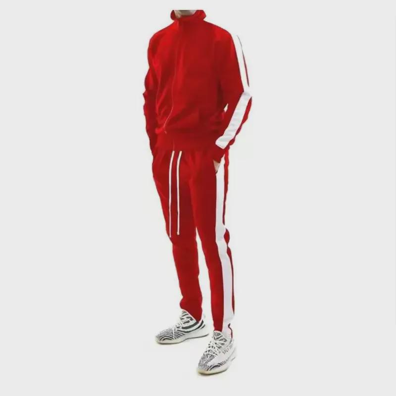 Customizable European and American Autumn/Winter Hooded Sports Suits for Young Men