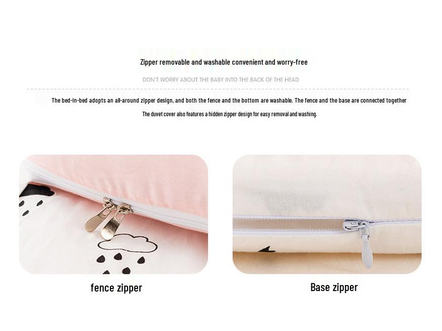Portable Bionic Baby Crib: Removable, Washable, and Isolated Sleeping Bed for Newborns