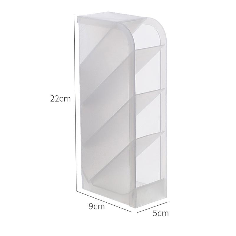 **Innovative Clear Slanted Pen Holder: Desktop Organizer for Students**
