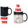 Middle Finger  Magic Heat Sensitive Coffee Mugs Funny Color Changing Mug Gift For Friend 350ml Ceramic
