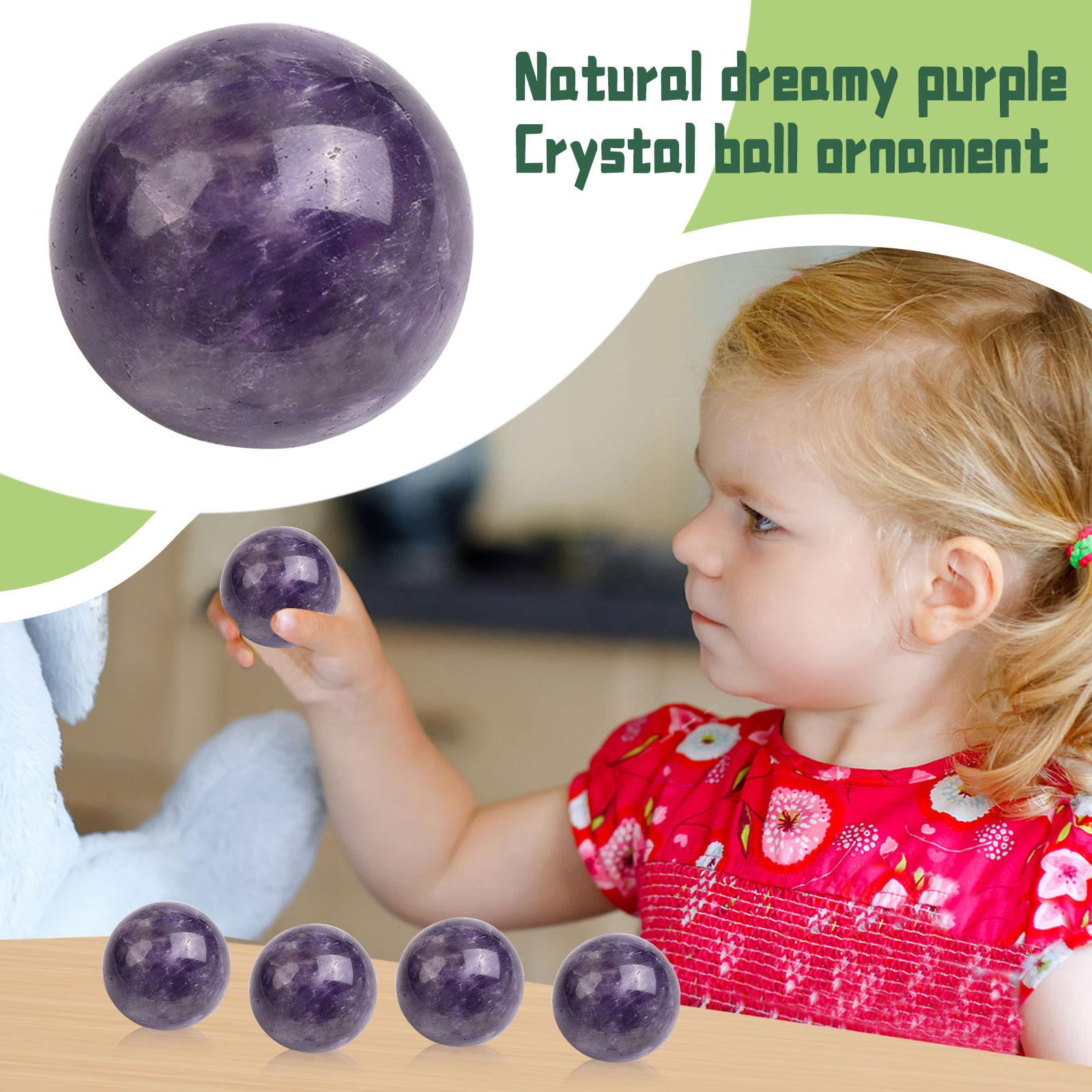 

Natural Dreamy Amethyst Ball Amethyst Stone Polished Home Decoration One Size