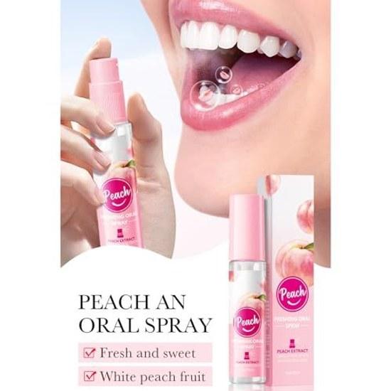 oral spray bad breath that contains natural ingredients instantly refreshing. Portable design keeps freshness longer. Travel-sized spray.