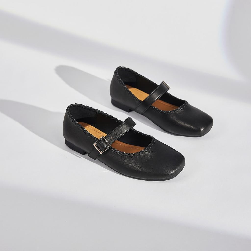 Late Evening Breeze Gentle Shoes Flat Single Shoes Female 2025 New Summer Mary Jane Shoes Fairy with Skirt Soft-soled Shoes