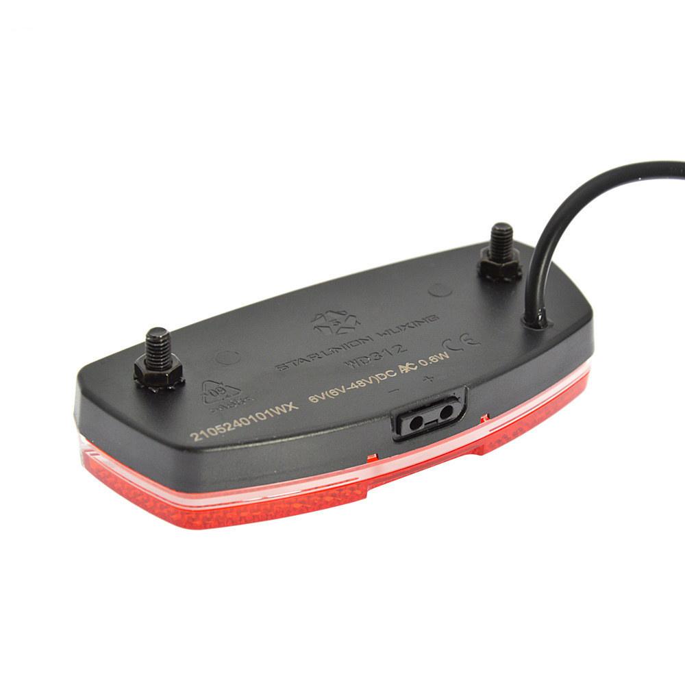 6-48V E-bike TailLight Electric Bicycle LED Rear Lamp Outdoor Night Riding Light