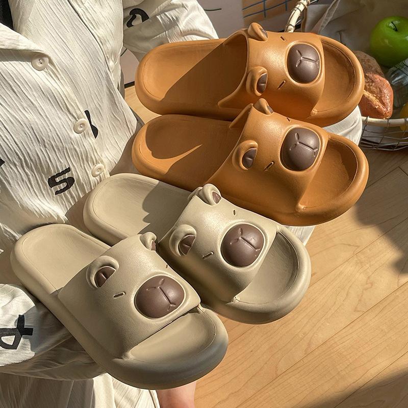Kapibara Slippers Women's Summer 2025 New Couple Home Wear Non-slip Middle-aged and Older Children's Cool Slippers Men