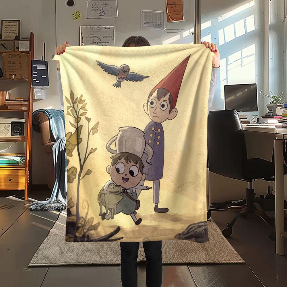 Outside the Garden Wall Print Flannel Blanket, High quality Comfortable for All Seasons, Home Decor, Warmth and Comfort