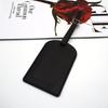 Customizable PU Leather Luggage Tag with Hardware Buckle & Signature Paper