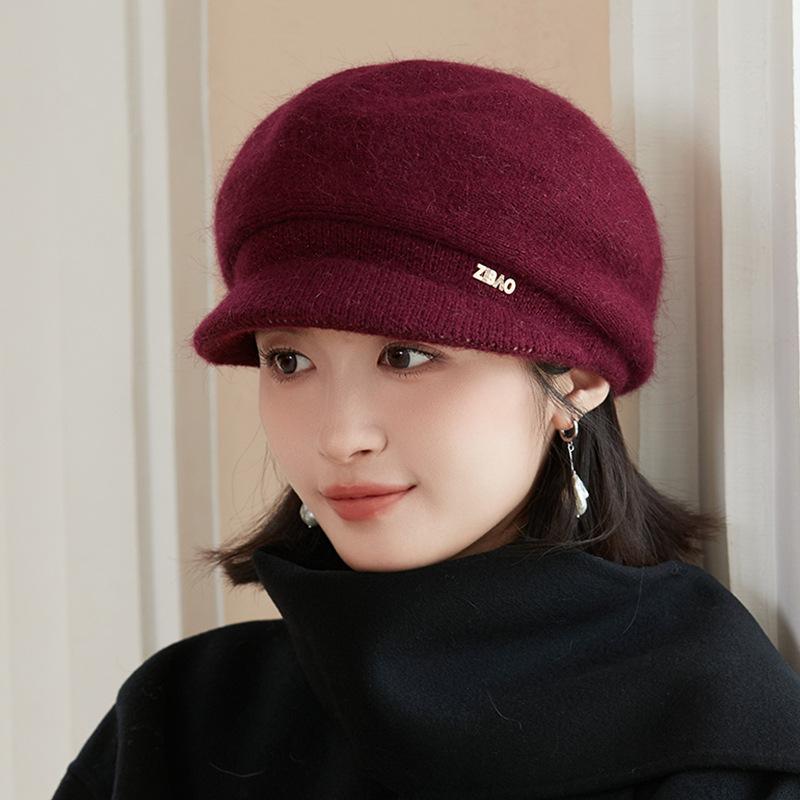 Vinter Dame Lue Varm Beanies Strikkede Luer Dame Kanin Pels Lue Høst Vinter Dame Mote Lue Skullies Beanies