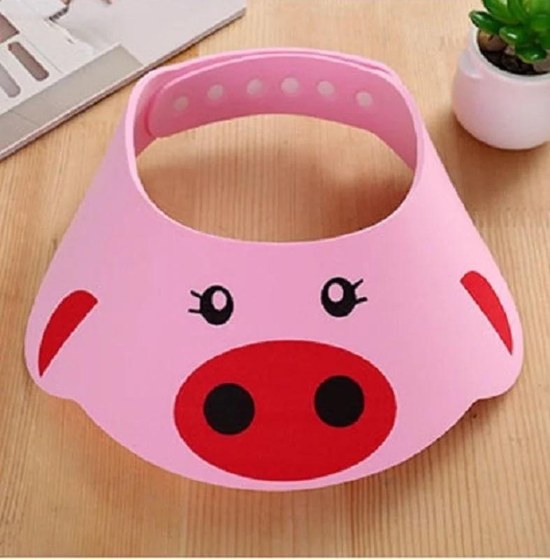 

Детские шапочки для мытья волос с защитой от прямых солнечных лучей, шапочки для купания и душа для детей, уход за детьми, милые детские шапочки розовый