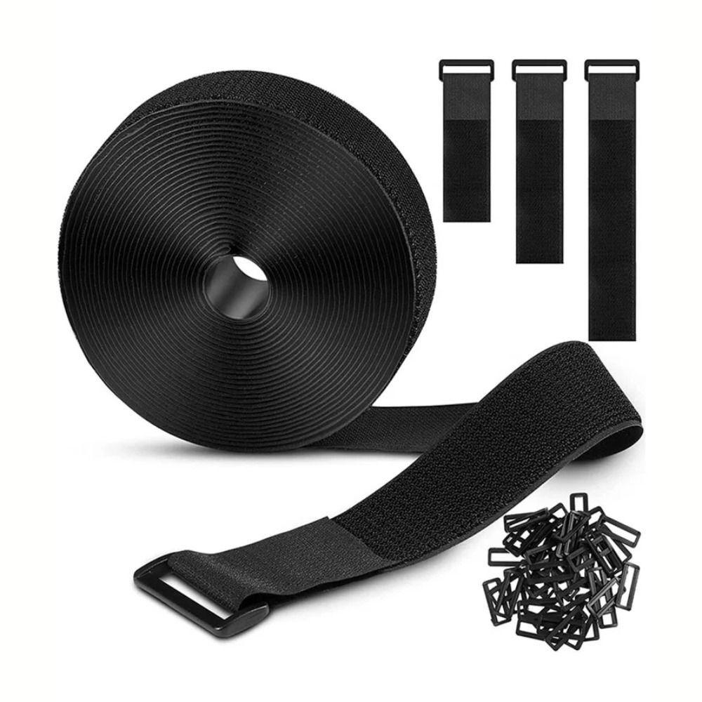 Nylon Material Hook Loop Straps Reusable Cable Ties Self Adhesive Straps  Earphone Organizer