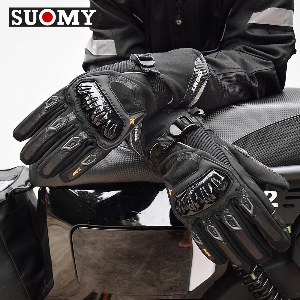 SUOMY Motorrad Winddichter Handschuh Motorrad 100% Wasserdicht Winter Warm Guantes Moto Luvas Motorrad Schutz Motocross Handschuh