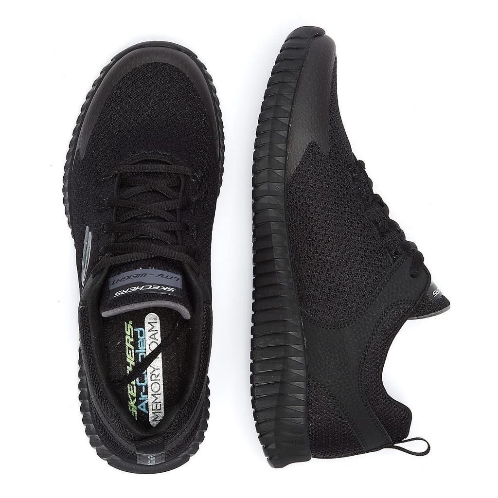 Skechers Elite Flex Mens Black Trainers 