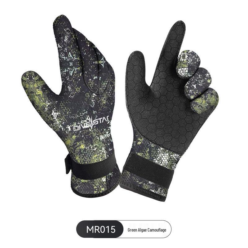 Substar 3/5mm Anti-Slip Diving Gloves: Snorkeling, Surfing, Anti-Cut, Warm, Wear-Resistant; Ideal for Winter Swimming & Fishing.