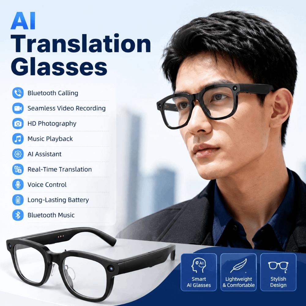 Anti-Blue Light AI Smart Glasses Real-time Translation Smart Video Glasses Voice Call
