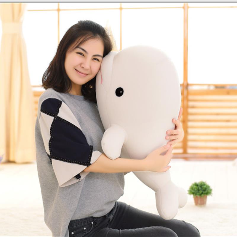 

26-65cm Humorous Gentle White Shark Plush Toy Stuffed Adorable Animal Reading Pillow Appease Cushion Present great for daily use 26cm