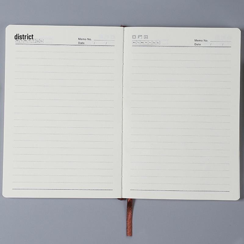 A5 Leather PU Business Journal with Elastic Band - Customizable Logo