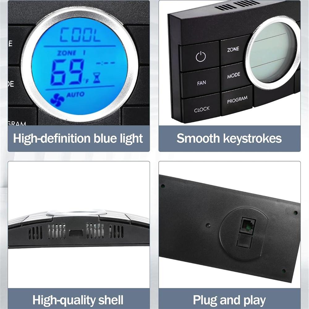 PnP 10-Buttons Multi-Zone Comfort Control Center 2 For RV Thermostat 3314082.000