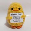 Sales Handmade Knitted Crochet Doll Pocket Hug Positive Energy Plush Toy - Funny Emotional Avocado Bee Turtle Duck