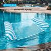 4-in-1 Colorful PVC Water Hammock with Pump - Versatile Pool Float, Saddle, and Lounge Chair for Travel and Home Pool Time