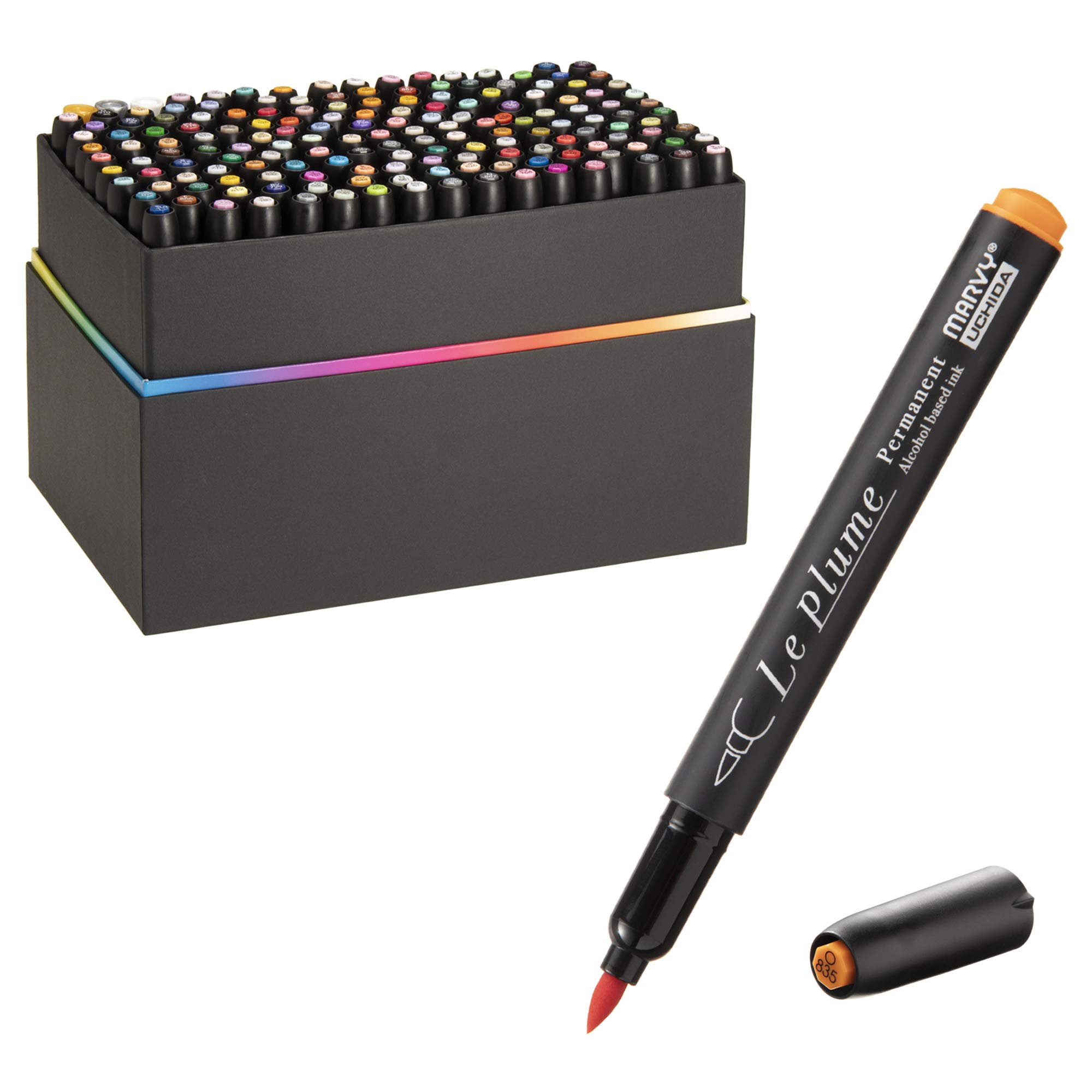 

Marvie спиртовой маркер Le Plume перманентный 168 цветов набор 3000B-168A