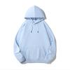Men's Casual Thick Terry Cloth Hoodie: Heavyweight Pure Cotton Sweatshirt - Loose Fit, Solid Color, American Style for Autumn/Winter.