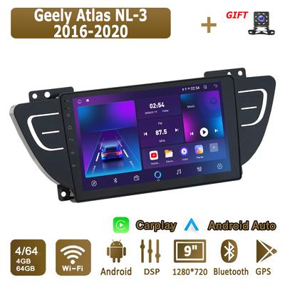 Android Carplay Car Radio For Geely Atlas NL-3 2016-2020 Multimedia Player Head Unit Stereo GPS Navigation BT WIFI 4+64GB