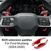 For Ford Mustang 2024-2027 Aluminum Alloy Steering Shift Paddle Extended Paste Install Steering Wheel Interior Car Accessories