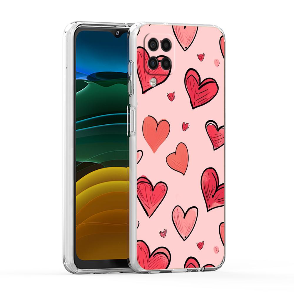 Colorful Love Heart Phone Case For Samsung Galaxy A13 A33 A35 A55 A73 A53 A23 A51 A71 A21S A31 A41 A05s A03S A15 A25 5G Cover