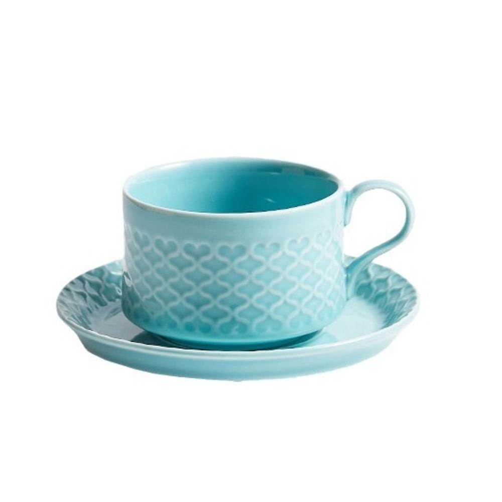 Ceramic Coffee Cup Saucer Retro Coffee Cup Love Coffee Cup Household Coffee Cup Saucer