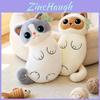 Cute Siamese Cat Plush Pillow With Pp Cotton Filled Soft Toy For Kid And Teens