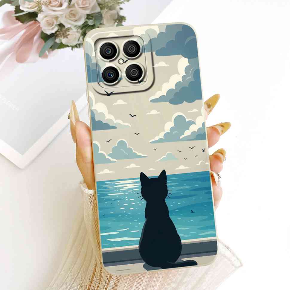 Luxury Pattern For Honor X8 4G Matte Silicone Back Shockproof Full Soft Cover For HonorX8 4G TFY-LX1 TFY-LX2 Fundas