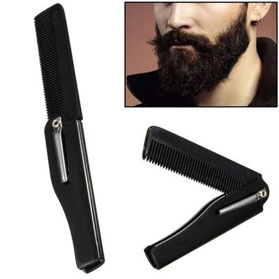 Bærbar sammenleggbar kam Hårstyling Frisør Skjeggkam Frisør Detangle