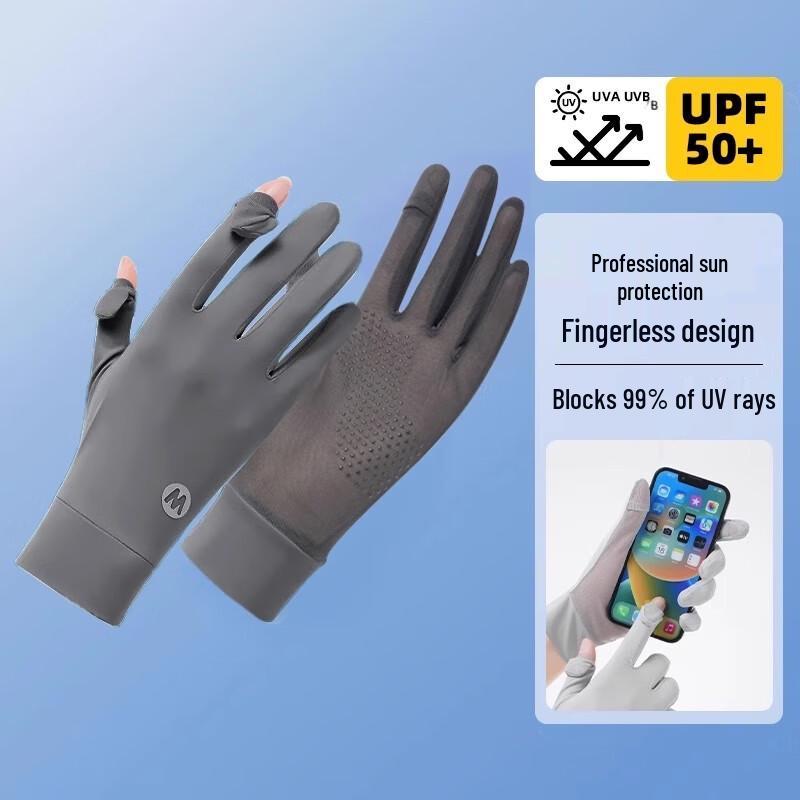 Suling Dámské rukavice z ledového hedvábí UPF50+ Ochrana proti slunci Dotykové