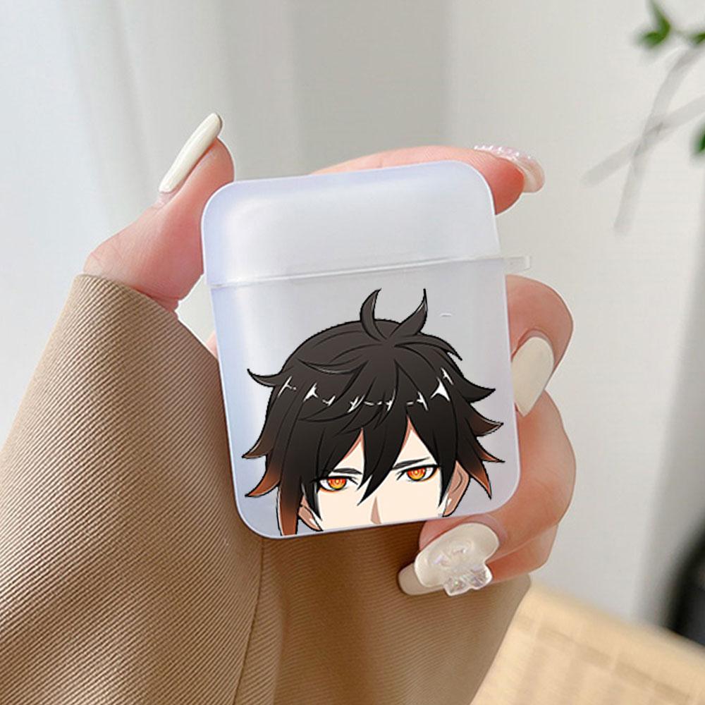 Cute Cartoon Anime Genshin Impact Case for Apple Airpods Pro 2 1 3 4 th Cases Zhongli Hutao Xiao Soft Cover Earphone Accessories