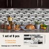 Kitchen Oil-Proof Sticker Simulation Marble Crystal Floor Wallpaper Bathroom Renovation Old House Renovation Self-Adhesive Tile Sticker