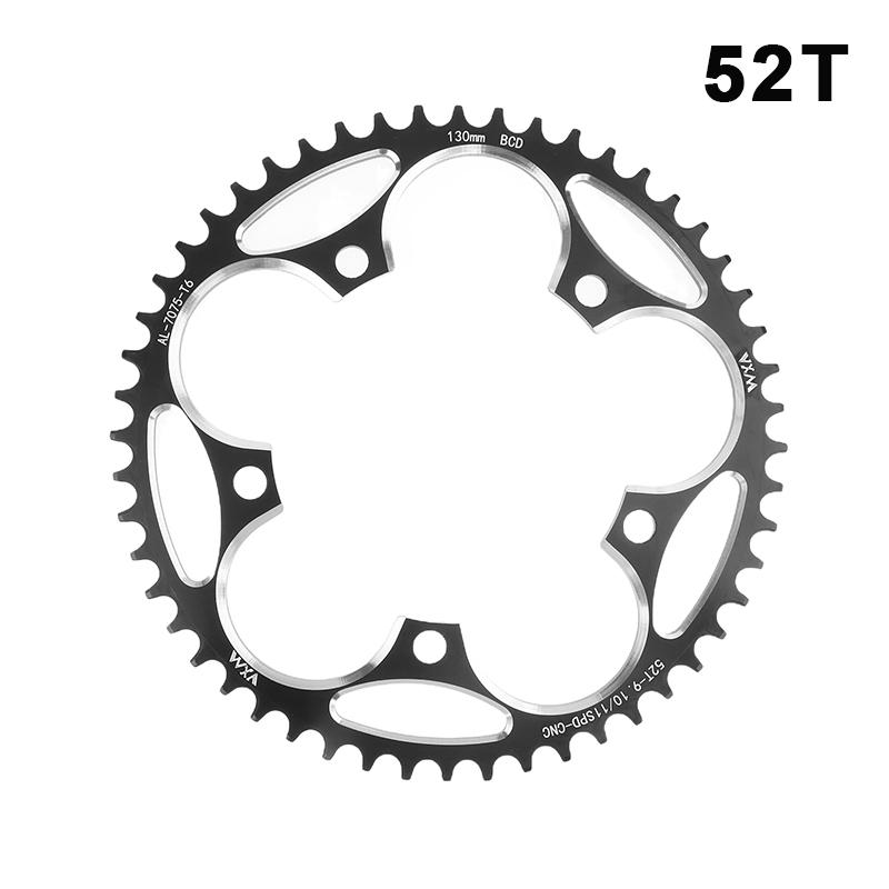 38-60T AL7075 Sprocket For Road Bike Positive And Negative Gear Plate 130 BCD Bicycle Chainring Narrow Wide Stars