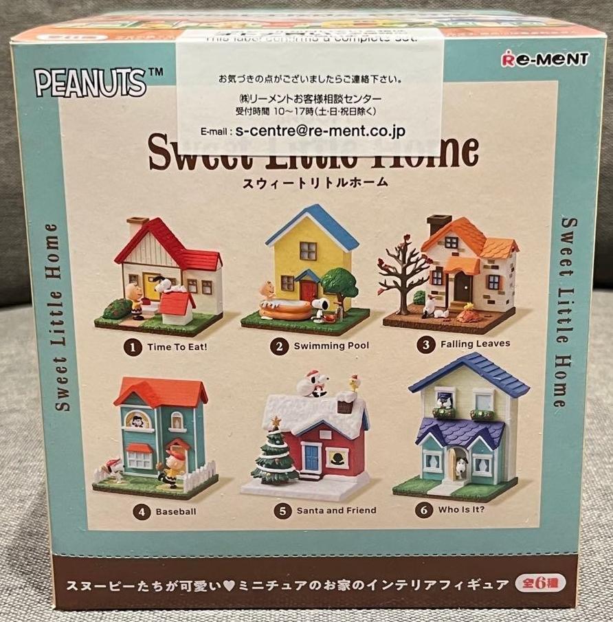 Re-ment Snoopy Sweet Little Home 1-Box Complete Set 6 JAPAN