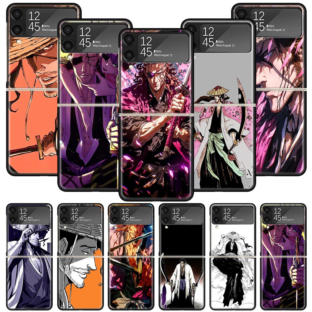 Bleach Kyoraku Shunsui Phone Case For Samsung Galaxy Z Flip 7 6 5 4 3 5G Shockproof Cover Z Flip7 Flip6 ZFlip5 Flip3 Flip4 Luxur