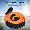 Tow Rope OffRoad Recovery Polyester Pulling Pull Strap 5 Metres 5 Ton for Car Vehicle(Orange )