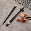 Black 5 PairsJapanese Chinese Chopsticks Black Sushi Sticks Fast Food Noodles Chopsticks Korean Tableware Kitchen Bar Supplies