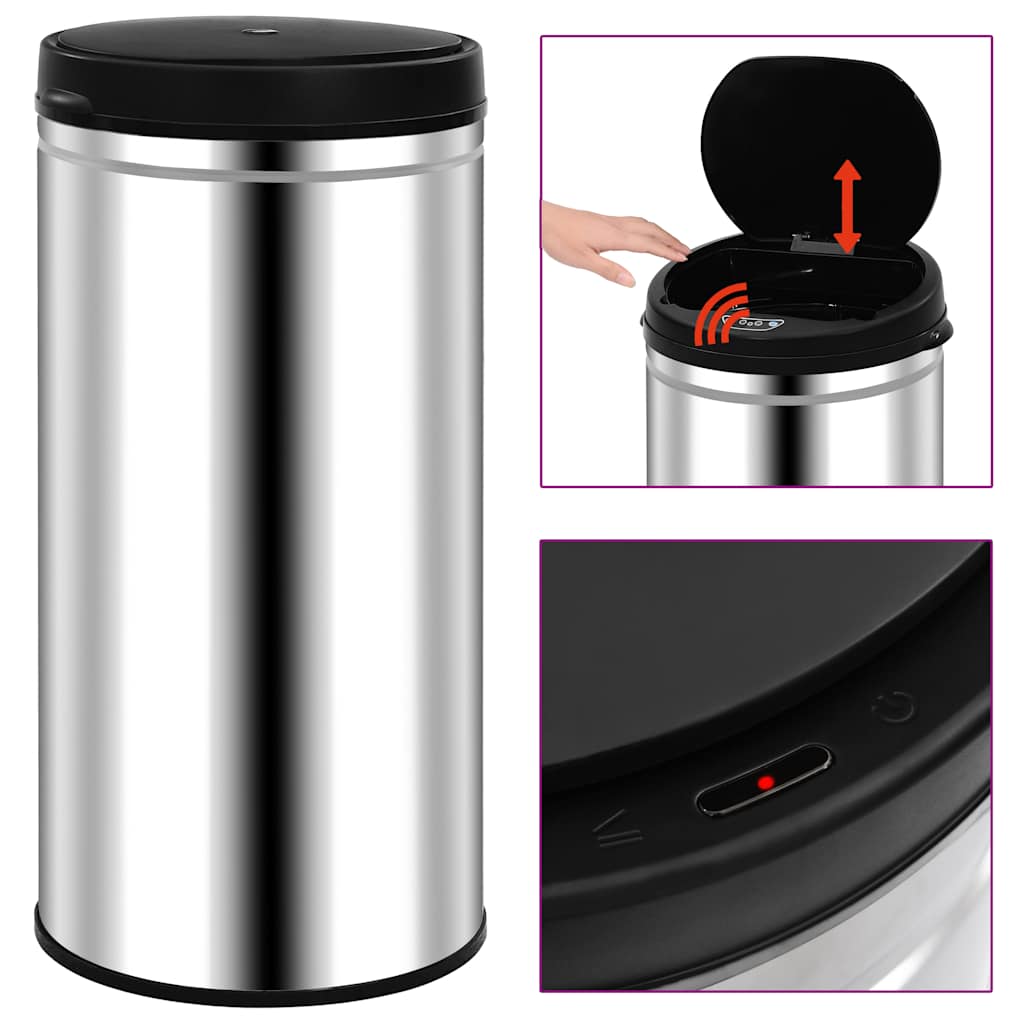 Automatic Sensor Trash Can 70 L Stainless Steel