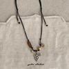 Li Yitong Style Grapevine Braided Drawstring Necklace: Retro, Fashionable and Versatile Women's Choker